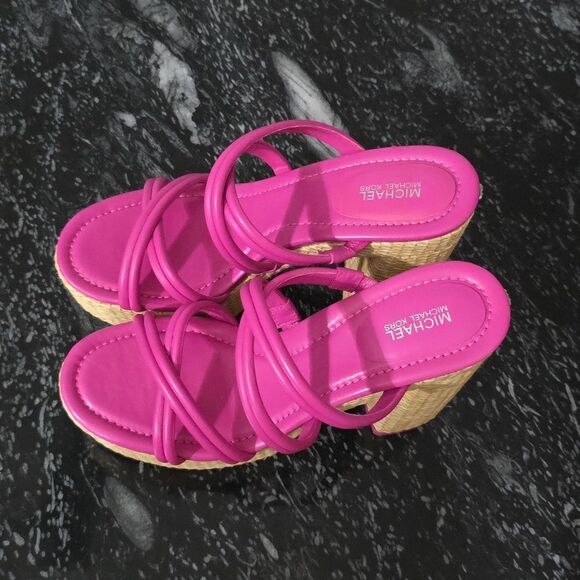 BRAND NEW MICHEAL KORS CORRINE STRAPPY ESPADRILLE PLAFIORM SANDAL - Picture 8 of 15